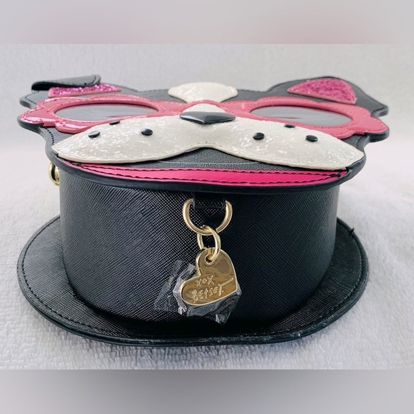 Betsey Johnson Sparkle Sunglasses Dog Pup Crossbody bag - Picture 5 of 12